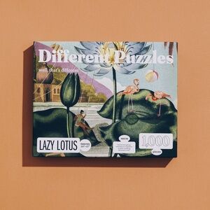 NWT Different Puzzles "Lazy Lotus" 1000-Piece Jigsaw Puzzle